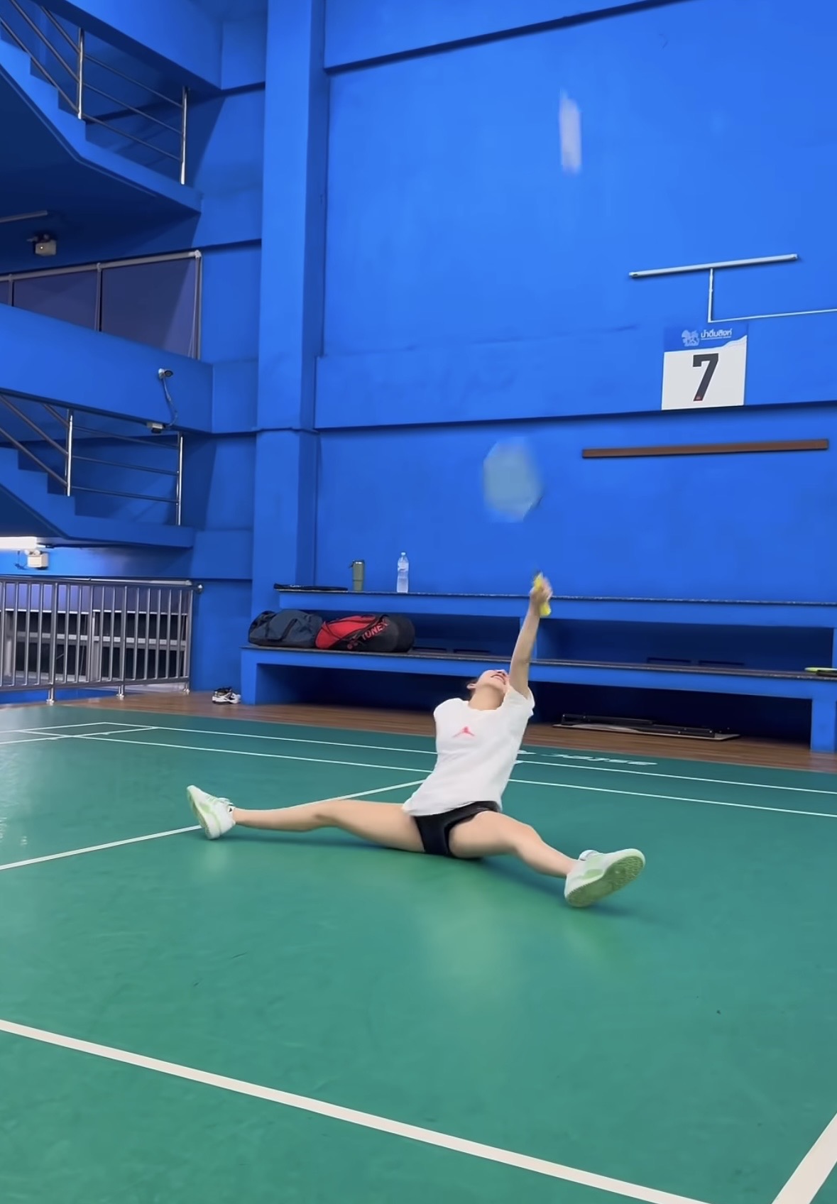Graceful flexibility on court