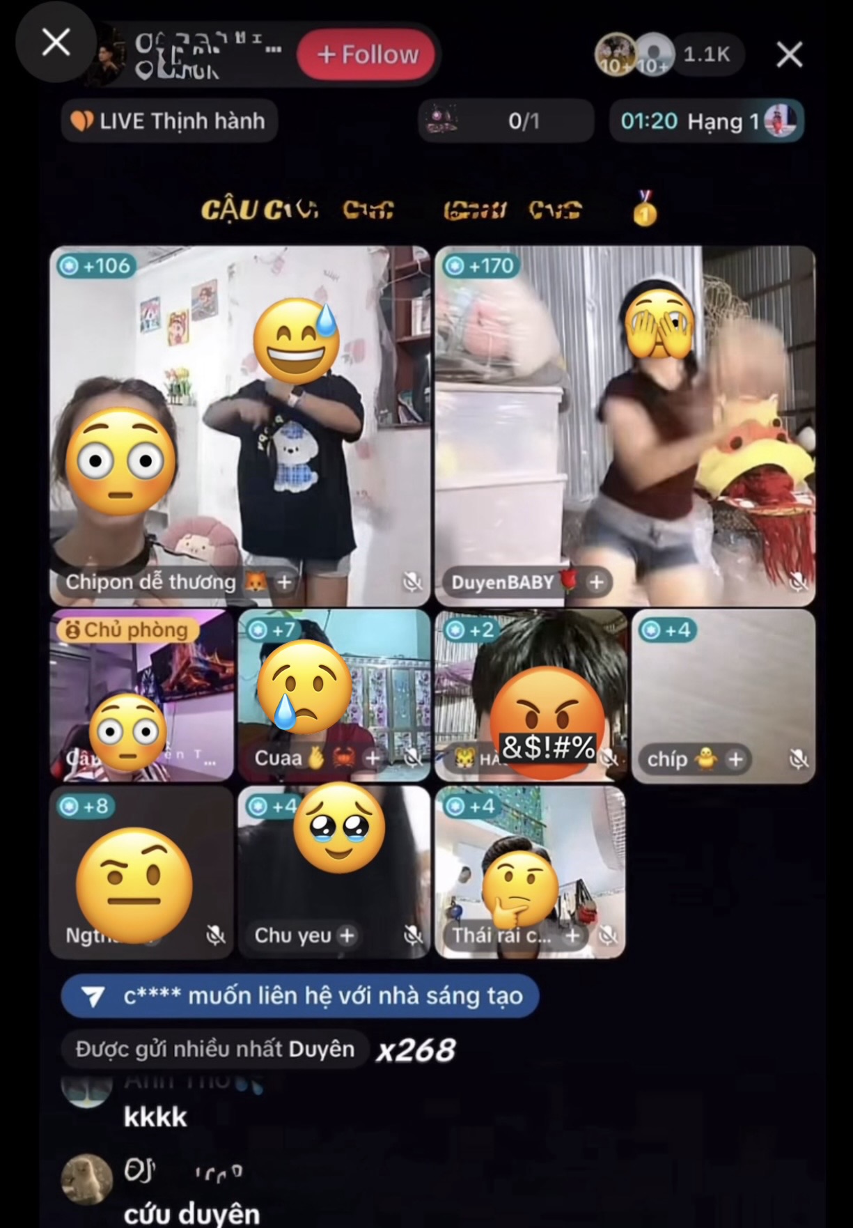 Young TikTok livestreamers dancing