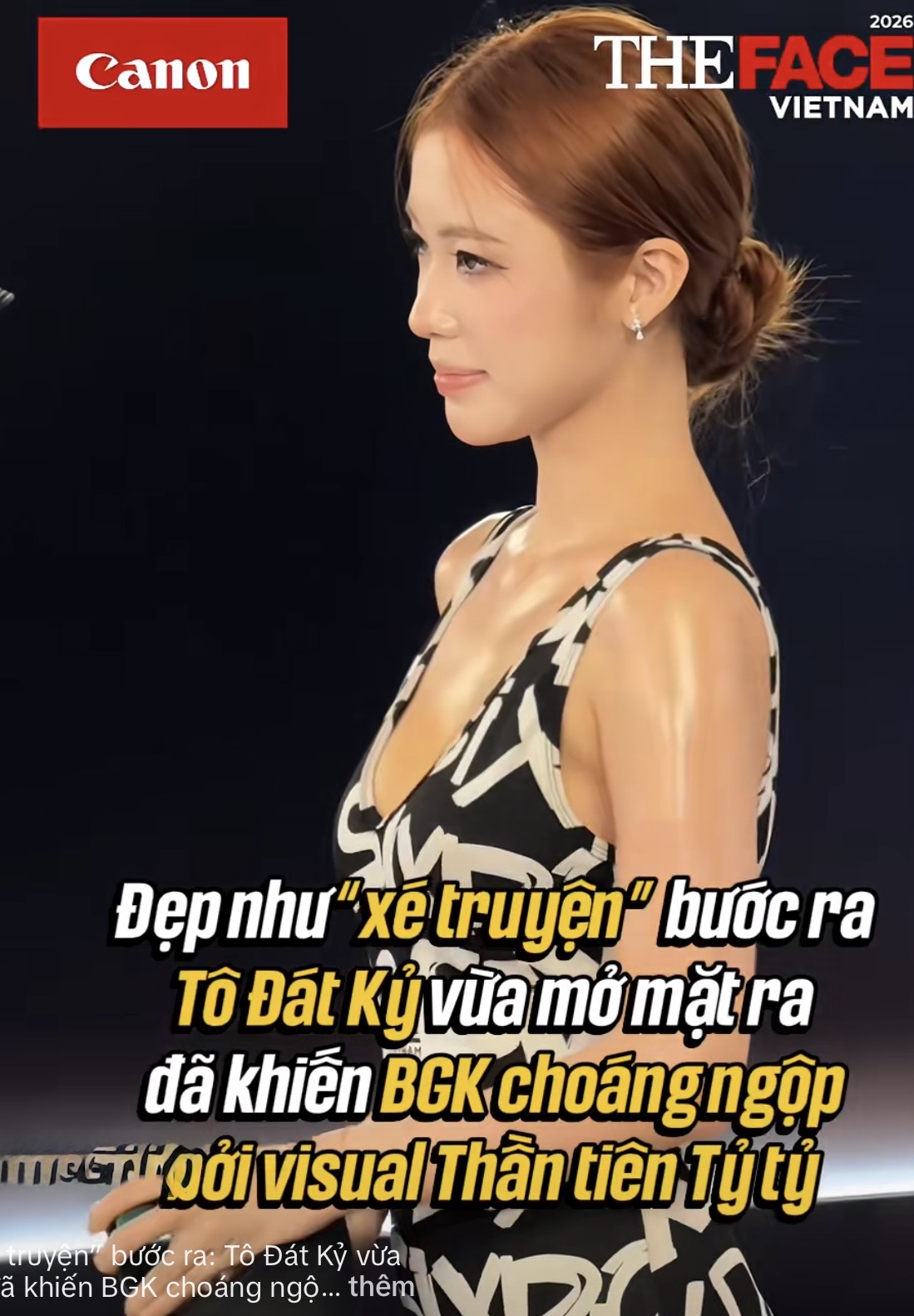 TikTok Star Tô Đát Kỷ Shines at The Face Competition 3 Tô Đát Kỷ candid photo at event