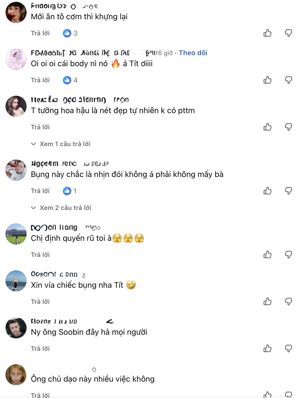 Miss Thanh Thủy Shows Off Tiny Waist, Inspires Fitness Vibes 2 Fans reacting to Thanh Thuy's slim waist