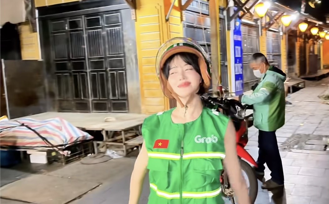 DJ Soda Rocks Hoi An in Grab Driver Outfit 5 DJ Soda exploring Hoi An