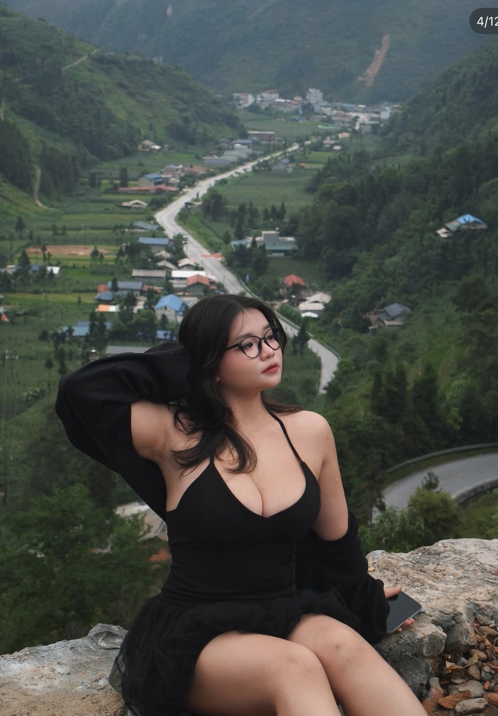 Hotel Management student posing in Lô Lô Chải