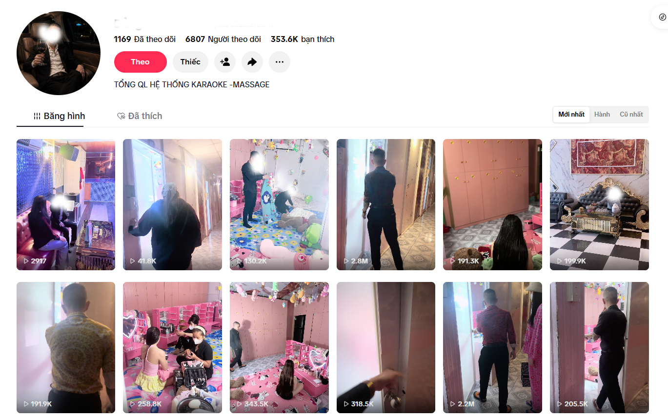 Massage parlor shared living space