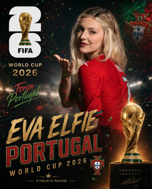 Eva Elfie Turns Heads with Sexy Ronaldo World Cup Support 4 Eva Elfie in World Cup fan gear